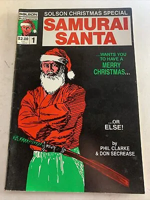 Buy Solson Christmas Special Samurai Santa #1 1986 1st Published Jim Lee Art • 55.50£
