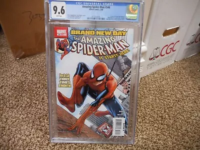 Buy Amazing Spiderman 546 Cgc 9.6 Marvel 2008 1st Appearance Of Freak Bill Hollister • 47.49£