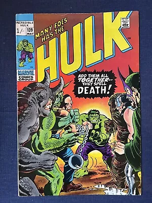 Buy The Incredible Hulk 139 (1971) • 4.99£