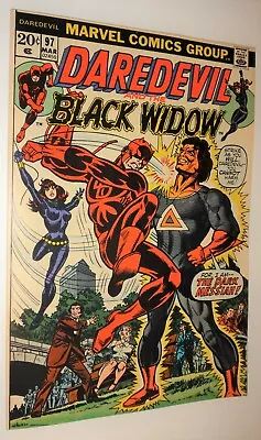 Buy Daredevil #97 Black Widow Nm 9.4 White Pages  1973 • 52.62£