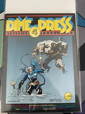 Buy 1993 Dime Press #4 Italian Magazine First Hellboy Appearance Mike Mignola Cover • 560£