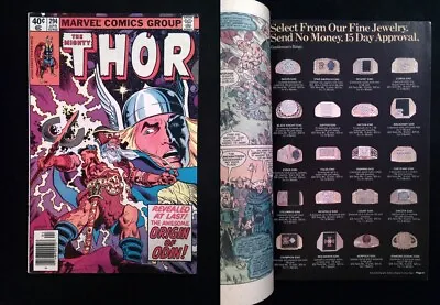 Buy Thor #294  MARVEL Comics 1980 FN/VF NEWSSTAND MARK JEWELRY • 17.48£