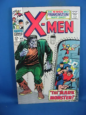 Buy Uncanny X Men 40  Nm-  Marvel 1968 First Frankenstein • 277.05£