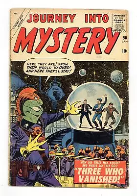 Buy Journey Into Mystery #50 GD/VG 3.0 1959 • 119.25£