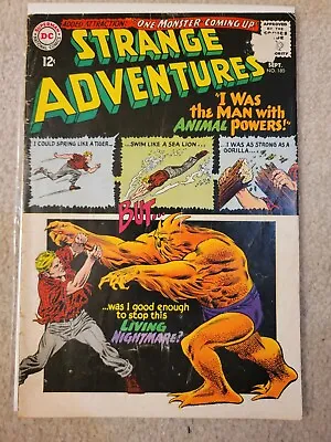 Buy Strange Adventures #180 (1965) Origin & 1st Appearance ANIMAL MAN DCU James GUNN • 118.58£