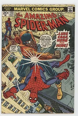 Buy Amazing Spider-Man 123 Marvel 1972 FN VF John Romita Luke Cage Gwen Stacy Funera • 63.96£