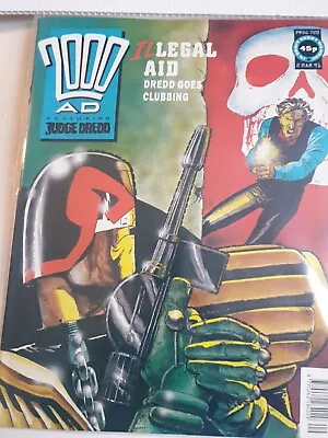 Buy 2000AD Prog 720, UK Comic - Nice VFN+ Clean - Featuring JudgeDredd - 2 Mar 1991 • 0.99£