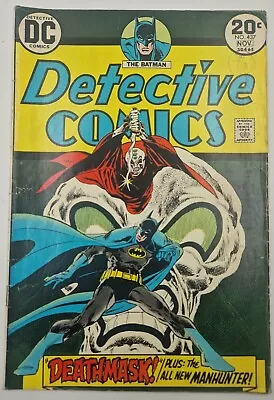 Buy Detective Comics #437 - DC 1973 - 1st App Of Deathmask + 1st App Manhunter • 2.42£