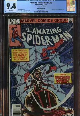 Buy Amazing  Spider-Man #210 (1980) CGC 9.4 Mark Jewellers - First App  Madame Wed - • 1,500£