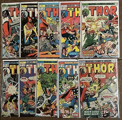 Buy Mighty Thor Lot Of 10 #231-240 Marvel Bronze Age • 39.53£