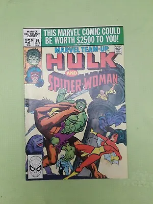 Buy Marvel Team-Up #97 ''Hulk And Spider-Woman  1980, Marvel Comics • 2.99£