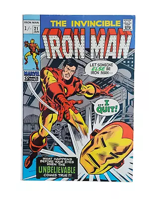 Buy Invincible Iron Man #21 1970 Key Ultra Rare/htf Uk Price Variant + Miscut Back!! • 83.76£