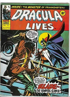Buy Dracula Lives # 21 - Tomb Of Dracula # 10 [1st Blade] + 4 Issues • 175£