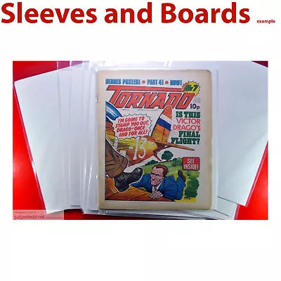 Buy Tornado British IPC 1979 And 2000AD Comic Bags And Boards Size2 Acid Free X25 . • 22.99£