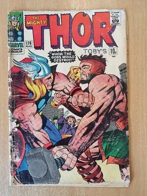 Buy THE MIGHTY THOR  #126, Marvel Comics, 1966, Key Issue, 1st Thor In Own Title • 79.99£