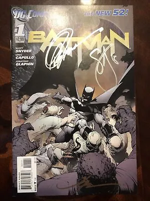 Buy Batman New 52 #1 Signed By Snyder, Glapion And Capullo • 120£