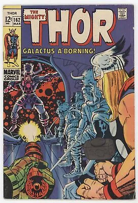 Buy Mighty Thor 162 Marvel 1969 FN Stan Lee Jack Kirby Galactus Ego • 43.48£