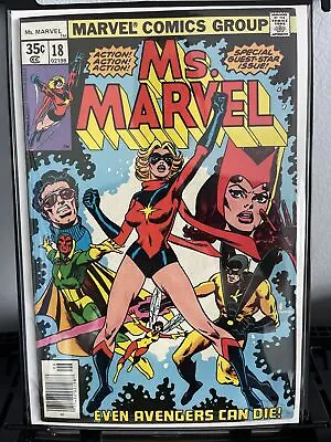 Buy Ms Marvel #18 Marvel 1978 Newstand  1st Full Appearance Mystique NM • 173.93£