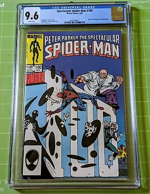 Buy Spectacular Spider-Man #100 CGC 9.6/NM+ WhPgs Classic Spot/Kingpin Cover • 58.35£