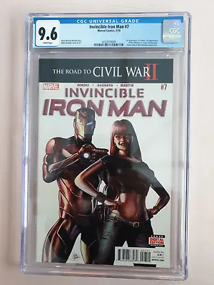 Buy Invincible Iron Man 7  CGC 9.6 *Marvel, Riri, 2016, UK Seller* • 89.99£