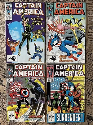 Buy Captain America Comic Lot #342, 343, 344, 345 VF • 10.45£