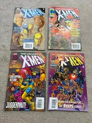 Buy The Uncanny X-Men Comics, No. 332, 333, 334, 335, Good Condition • 10£