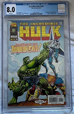 Buy Incredible Hulk #449 CGC 8.0 - 1st Thunderbolts • 95£
