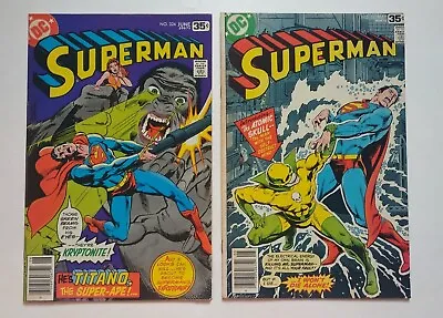 Buy Superman #323 & #324  DC Comics  Bronze Age 1978 **FREE SHIPPING** • 9.50£
