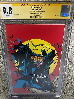 Buy Batman 423 CGC SS 9.8 Todd McFarlane Spectral Special Ed A Variant • 265.04£