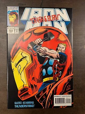 Buy IRON MAN #304  (1994)  MARVEL COMICS NM With Cards! 1ST HULK BUSTER • 19.98£