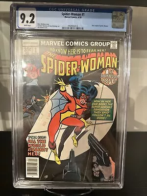Buy Origin Issue SPIDER-WOMAN #1 Marvel Comic Book 1978 CGA Graded 9.2 • 63.95£