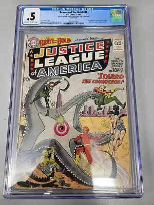 Buy Brave And The Bold #28 CGC .5 1st App The Justice League & Starro DC Comics 1960 • 1,185.43£