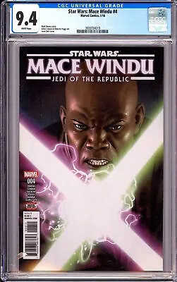 Buy Star Wars: Mace Windu #4 CGC 9.4 3933734019 Jedi Of The Republic Saiz MCU • 47.43£