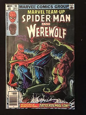 Buy Marvel Team Up 93 5.5 Marvel 1980 Werewolf Spider-man Oq • 7.19£