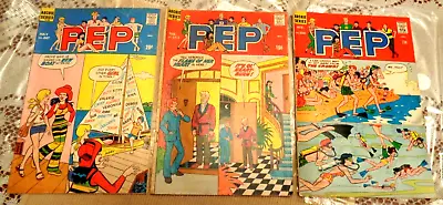 Buy Vtg Antique 1967-72 Archie Series PEP Comic Books Lot Of 3 #210,267,262 • 11.86£