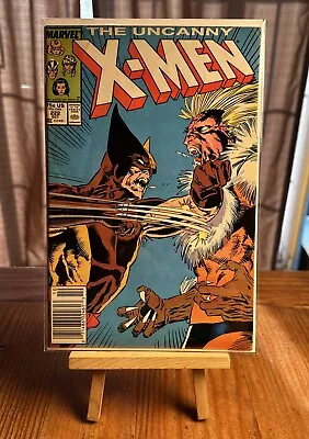 Buy Marvel Comics Uncanny X-Men 222 Wolverine & Sabretooth 1987 Newsstand VG/FN • 6.32£