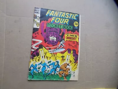 Buy Vintage  1980 Comic Book, No 4, Fantastic Four Pocket Book, Silver Surfer • 5.99£