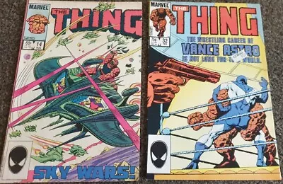 Buy Original Marvel 'The Thing' Comics, #14 ('84) And #32 ('85) • 2£