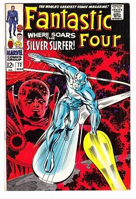 Buy FANTASTIC FOUR #72 - Very Fine 1968 - Silver Age Marvel Jack Kirby Silver Surfer • 197.57£