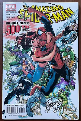 Buy Amazing Spider-Man #500, NM Cond. SIGNED John Romita Jr, J. Scott Campbell Cover • 31.53£