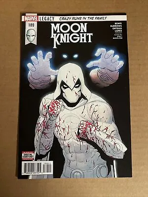 Buy Moon Knight #189 First Print Marvel Comics (2017) Crazy Runs In The Family • 11.82£