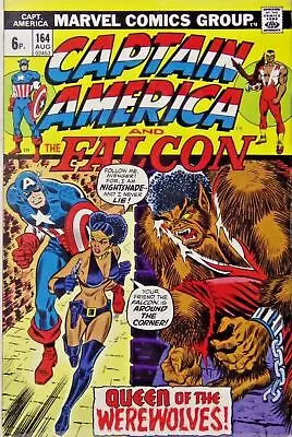 Buy Captain America #164 - Marvel Comics - 1973 - PENCE Copy • 30£
