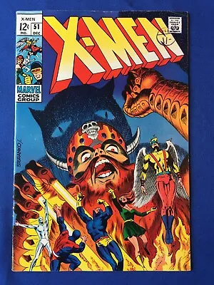 Buy X-Men #51 FN/VFN (7.0) MARVEL ( Vol 1 1968) Steranko Art (2) (C) • 82£