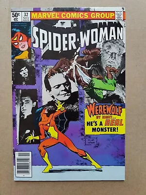 Buy Spider-Woman 32 Werewolf By Night Frank Miller Universal Monsters FN+ 1980 (2) • 11.21£