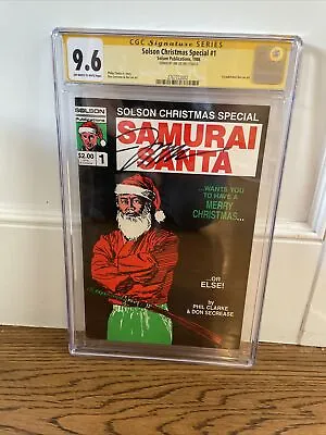 Buy SOLSON CHRISTMAS SPECIAL #1 CGC SS 9.6 1986 Super Rare Signed 1st JIM LEE Art! • 1,585.97£