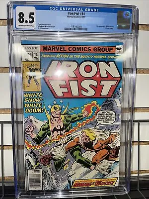 Buy Iron Fist #14 Hi Grade Cgc White Pages 1st App. Of Sabretooth Byrne Claremont Wo • 397.22£
