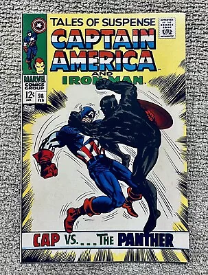 Buy Tales Of Suspense #98, (1968) Captain America  Vs Black Panther, Vf-vf+, 8.0-8.5 • 78.82£