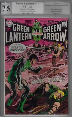 Buy Green Lantern #77- Pgx 7.5  Highgrade Neal Adams  Signed 1970 Prophetic Stry • 590.48£