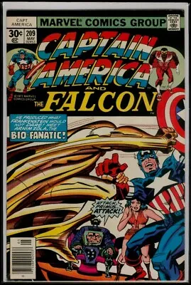 Buy Marvel Comics CAPTAIN AMERICA #209 FN/VFN 7.0 • 6.35£