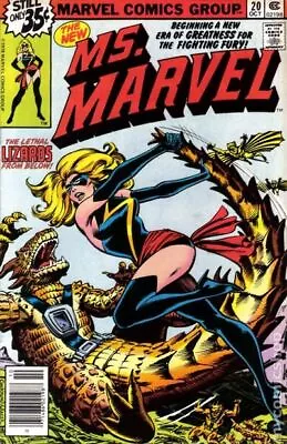 Buy Ms. Marvel #20 FN- 5.5 1978 Stock Image New Costume • 11.19£